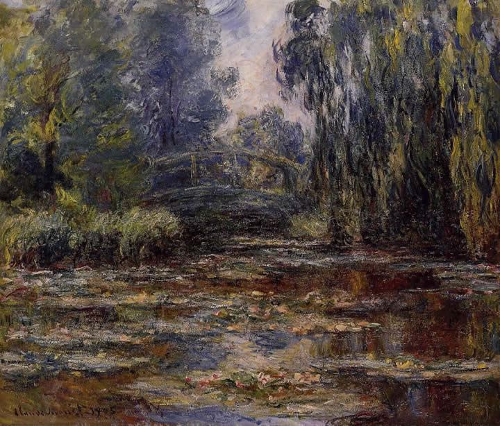 Claude Monet The Water-Lily Pond and Bridge
